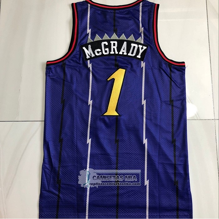 Camiseta Toronto Raptors Tracy Mcgrady Mitchell & Ness 1998-99 Violeta